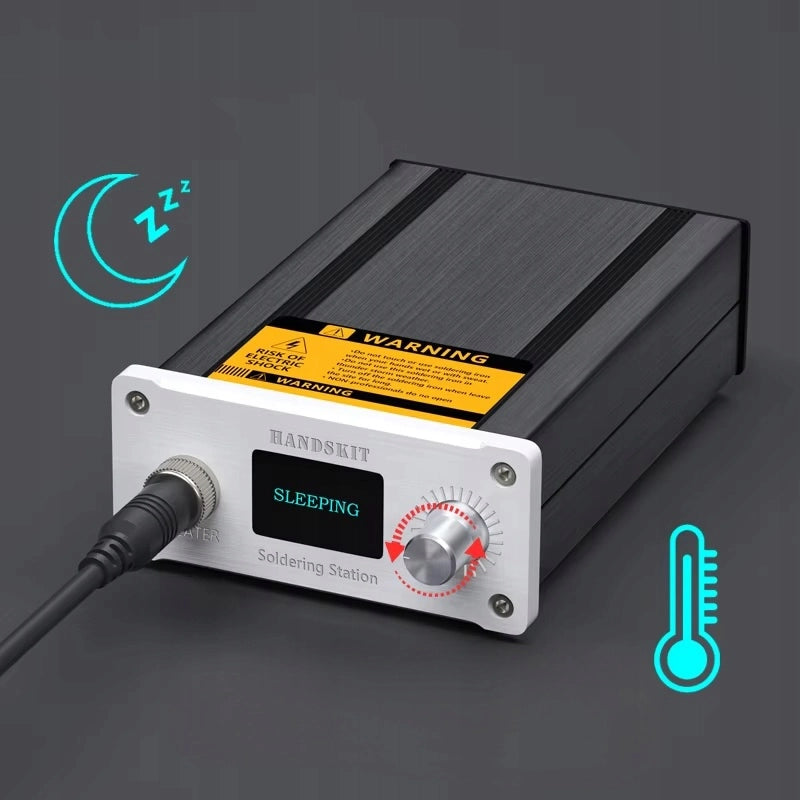 Stazione Saldante 2 in 1 T12 Rosfix Handskit – Controllo Temperatura OLED 150-480°C, 120W