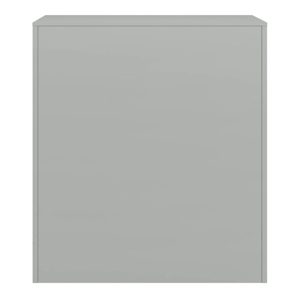 Armadietto in metallo con 6 ante in acciaio laccato 100 x 90 x 40 cm grigio chiaro 03_0009183