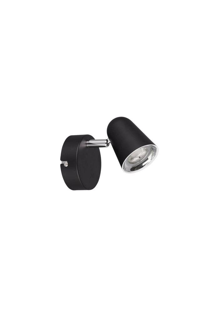 Faretto da Interno a LED in Plastica Nero Opaco