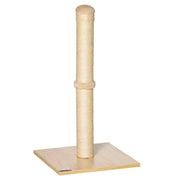 Tiragraffi per Gatti con Palo in Sisal Alto 60 cm Beige