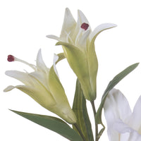 Set 3 Rami Artificiali Lilium Composto da 5 Fiori H 100 cm