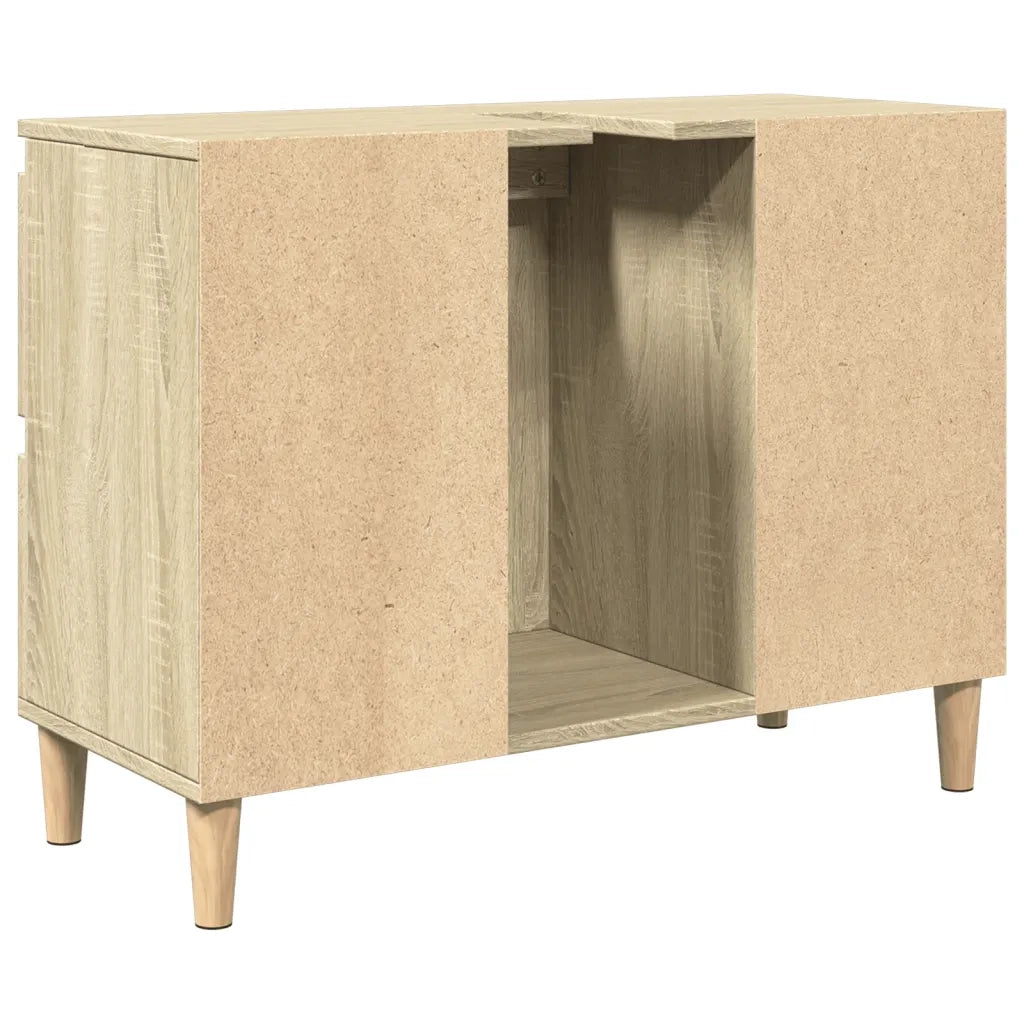 Mobile Lavabo Rovere Sonoma 80x33x60 cm in Legno Multistrato 849665