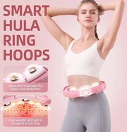 Hoopelle per adulti per perdita di peso - fitness hoopelle con 24 nodi regolabili - rotazione automatica 360 gradi - per donne e principianti
