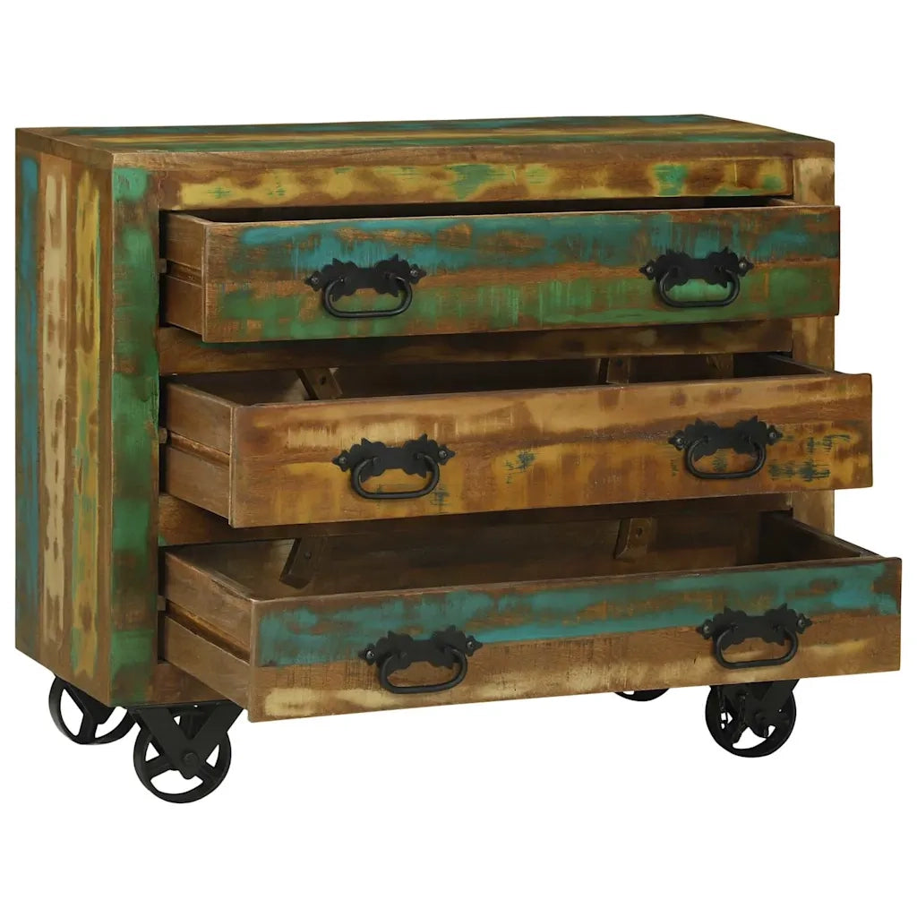 Credenza Marrone 80 x 30 x 65 cm Legno massello di recupero 358878