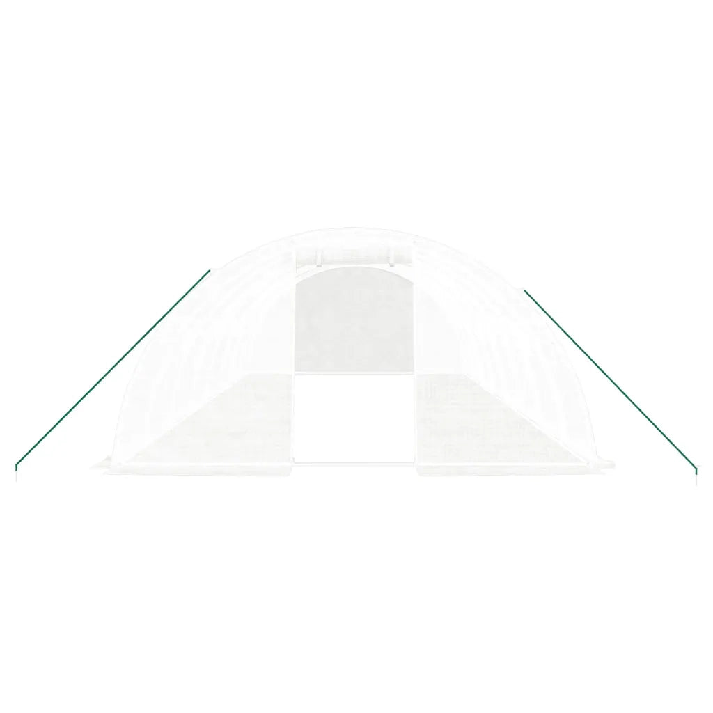 Serra con Telaio in Acciaio Bianco 32 mÂ² 8x4x2 m