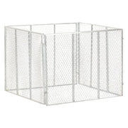 Compostiera da Giardino 100x100x77 cm in Ferro Zincato