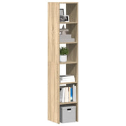Librerie 2 pz Impilabili Rovere Sonoma 30x30x80 cm Truciolato 858808