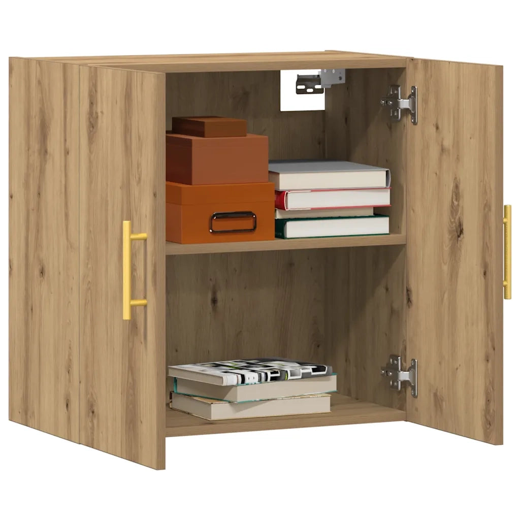 Armadietto a Muro Rovere Artigianale 60x31x60 cm in Truciolato 857301