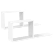 Scaffali flottanti 2 pcs Bianco 80 x 15 x 30 cm 8012317