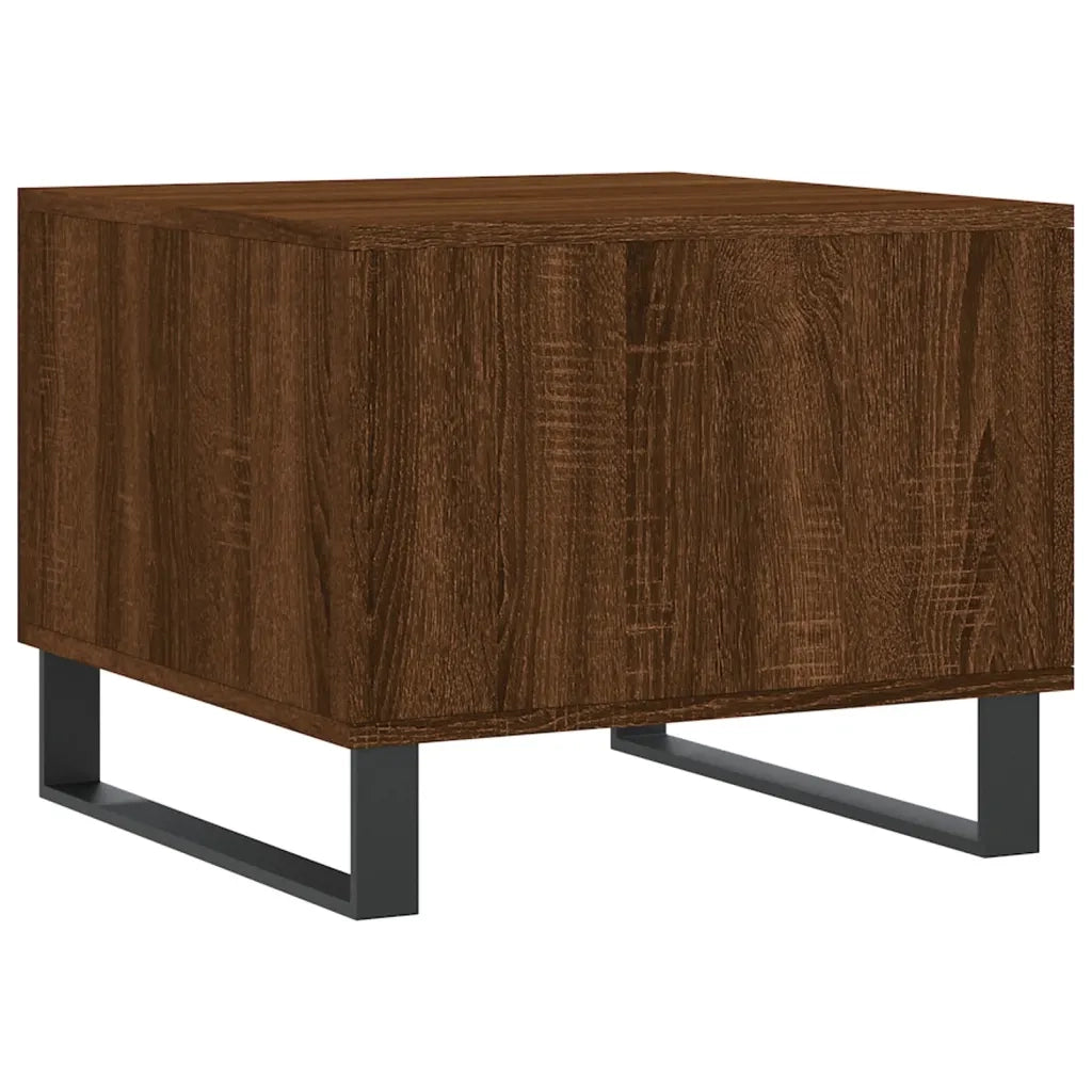 Tavolino da Salotto Rovere Marrone 50x50x40cm Legno Multistrato 829458