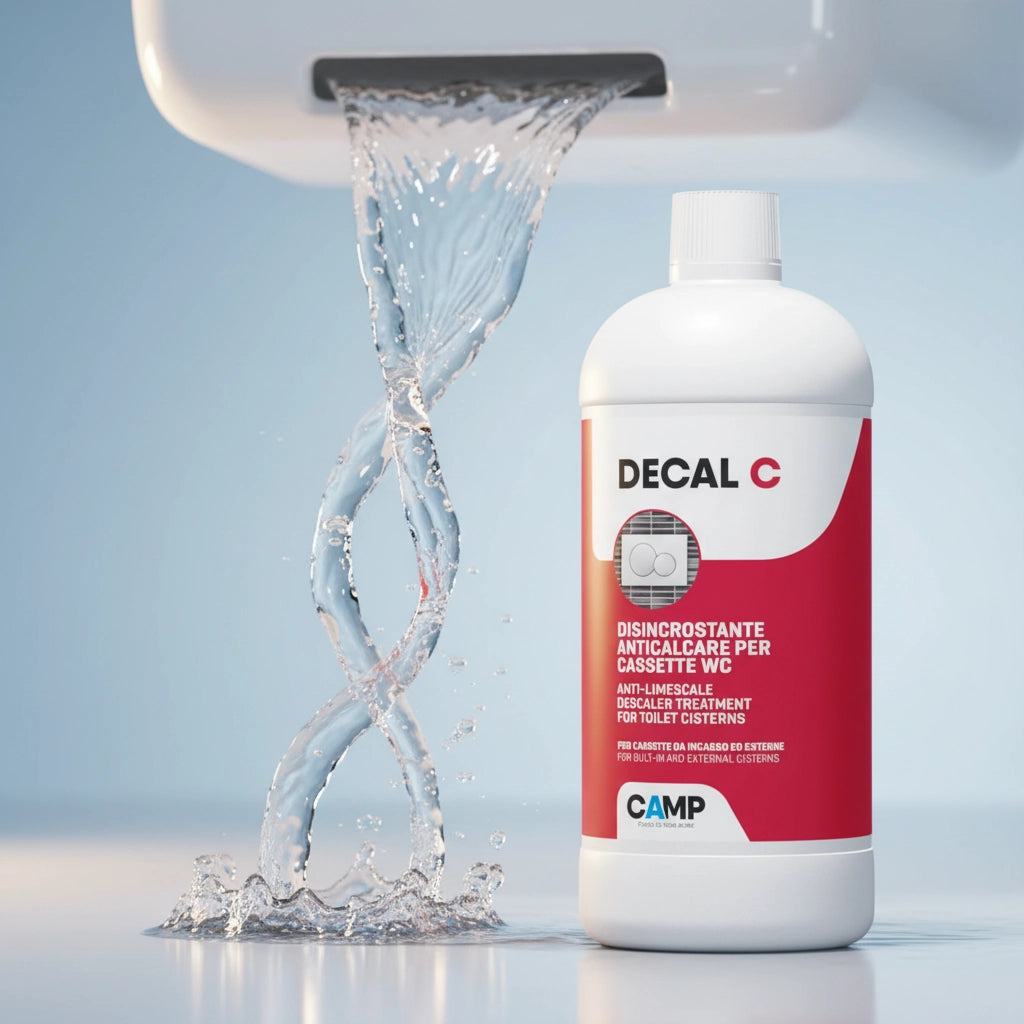 Kit 6 pezzi decal c trattamento disincrostante anticalcare per wc 1 litro