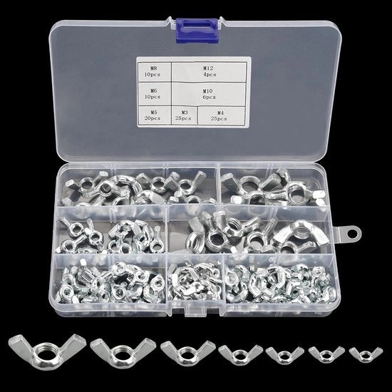 Assortimento di viti per aletta - Set di viti per aletta in acciaio inossidabile