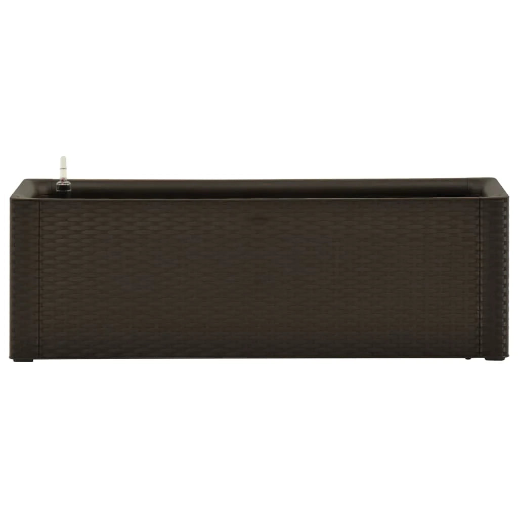 Aiuola rialzata per piante e fiori con sistema di irrigazione 100 x 43 x 33 cm colore moka 02_0001161