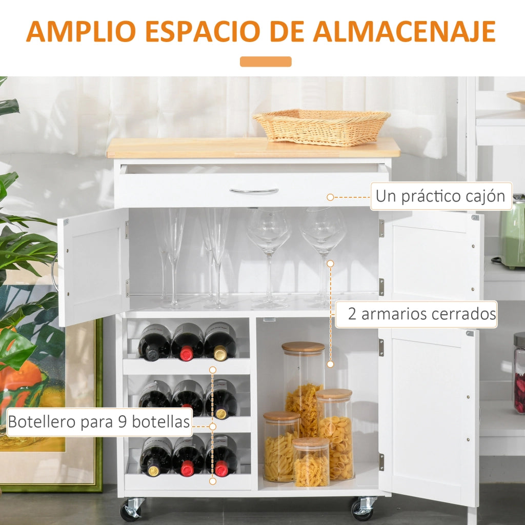 Cassettiera con 2 Armadi e 3 Ripiani Aperti ¨C zephmum ¨C 67x37x87 cm Bianco