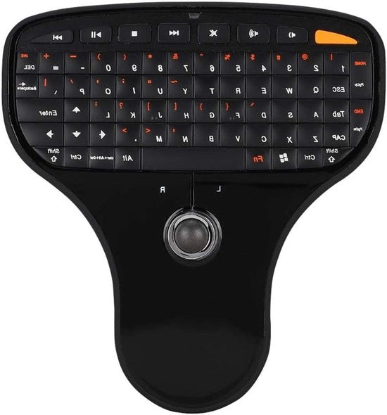 Tastiera Portatile 2,4G con Trackball - Per TV e Computer - Funzionalità Multimediale - Mouse aeree - Contenuto in HTML .