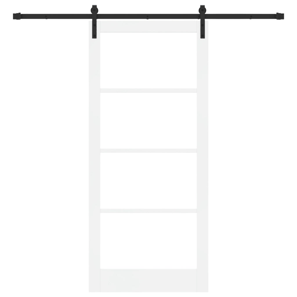 Porta Scorrevole  con Set di Accessori 'ORKDAL'Bianca 93x211 cm
