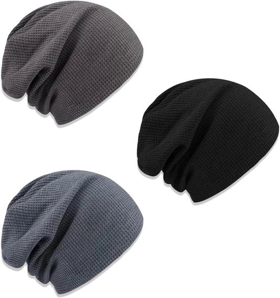 Cappello da Neve Unisex con Slouch in Lana, Cappello Caldo per Uomo, Cappello Slouch Termico con Cappuccio in Lana, Stile Classico
