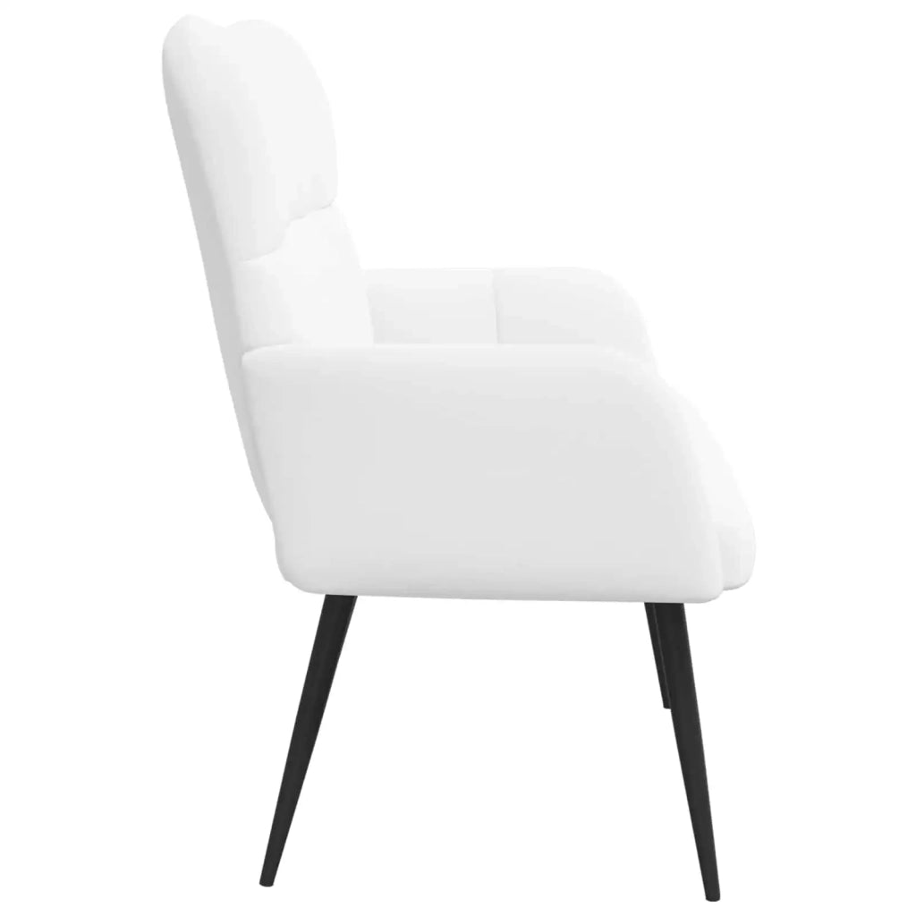 Sofa a Due Posti Bianco 115 x 61 x 87 cm Tessuto