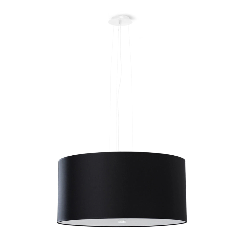 Lampada a sospensione nera Ø50 DUETTO Pure Lume 5xE27