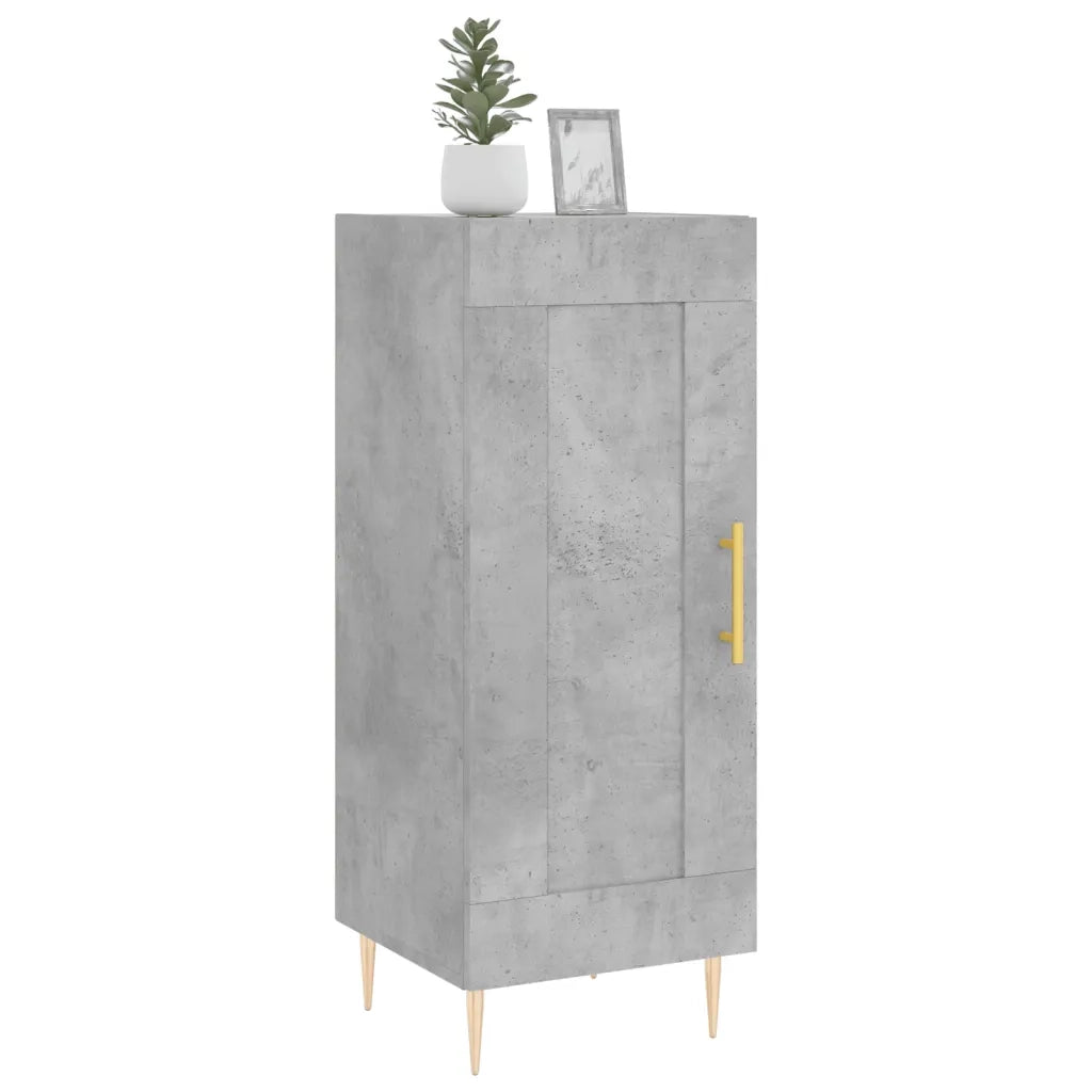 Credenza Grigio Cemento 34,5x34x90 cm in Legno Multistratocod mxl 80442