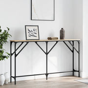 Tavolino Consolle-Tavolino da soggiorno-Tavolo Rovere Sonoma 140x23x75 cm Legno Multistrato