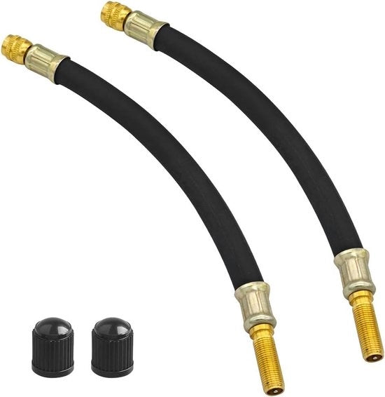 Estensione del rubinetto in gomma - tubo per pneumatici - estensione del rubinetto per auto e motocicletta - 160 mm.