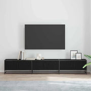 vidaXL Mobile TV Rovere nero 240 x 35 x 41 cm Legno multistrato