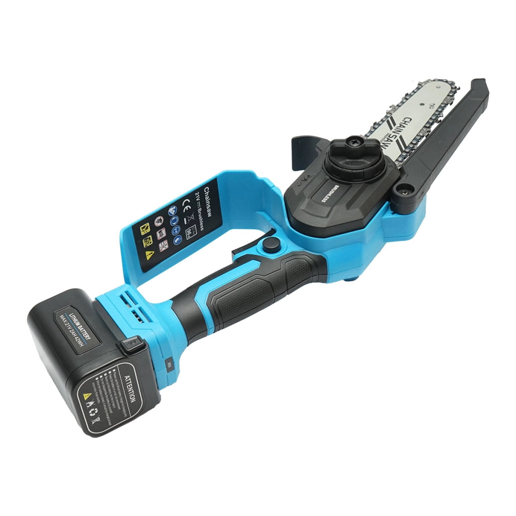 Minisega elettrica 500W con batteria agli ioni di litio da 21V, diametro di taglio 180mm