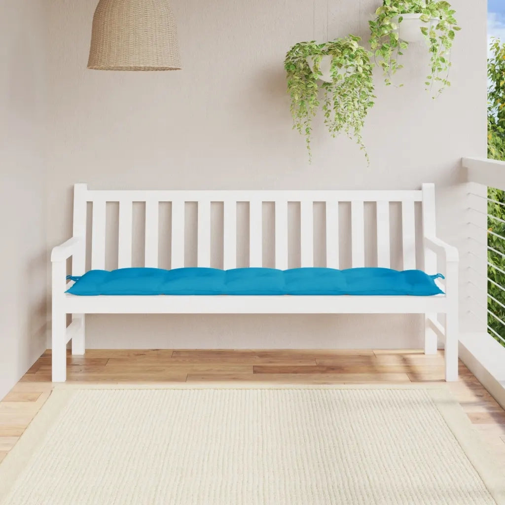 Cuscino per Panca-Cuscini per panchina Azzurro 180x50x7 cm in Tessuto Oxford 392948