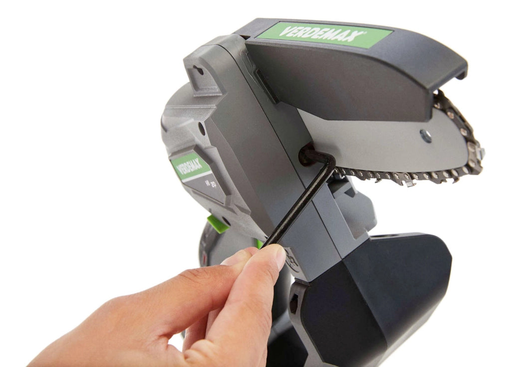 Potatore a Batteria Verdemax PE20 per Arbusti Piante 20V Lama da 12 cm con Batteria