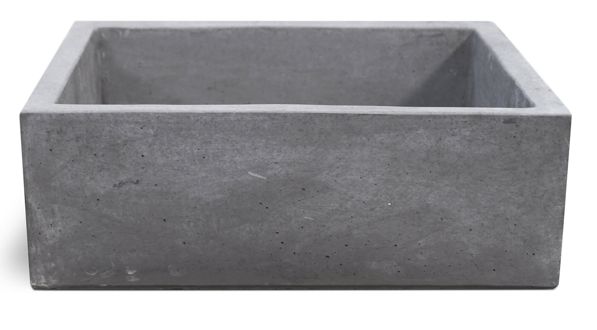 Lavello da Giardino Senza Rubinetto in Cemento Granulato di Marmo Madrid Nero Antracite