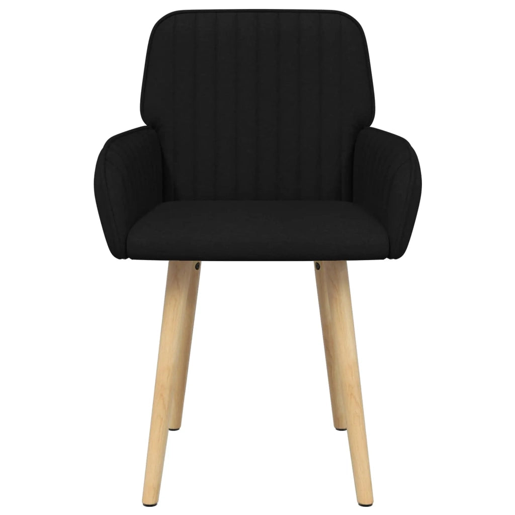 Sedie da pranzo 6 pz Tessuto Nero 56,5 x 50 x 87,5 cm 3428203