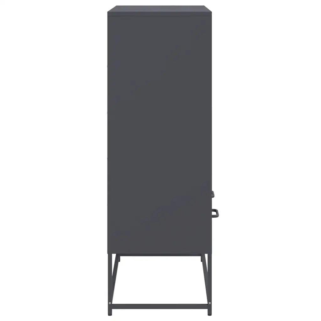 Credenza Antracite 68x39x111,5 cm Acciaio