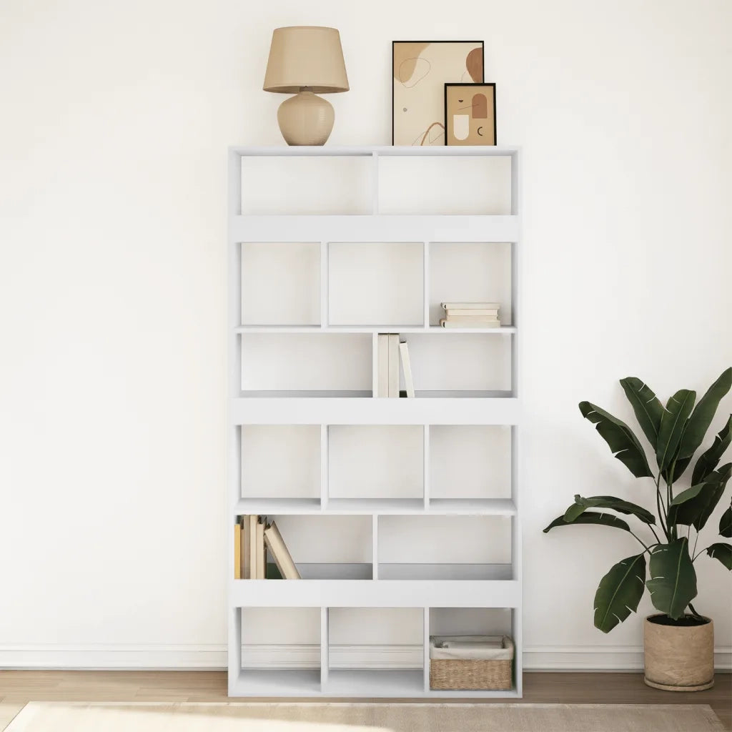 Divisorio Stanza | Paravento | Divisorio Ambienti Bianco 100x33x187,5 cm in Truciolato