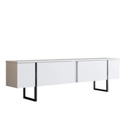 Porta TV in legno "Luxe" - 180 x 30 x 50 cm - Bianco