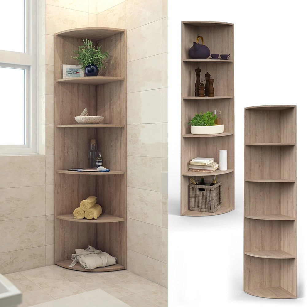 Vicco Libreria angolare da terra Sonoma 40 x 180 cm