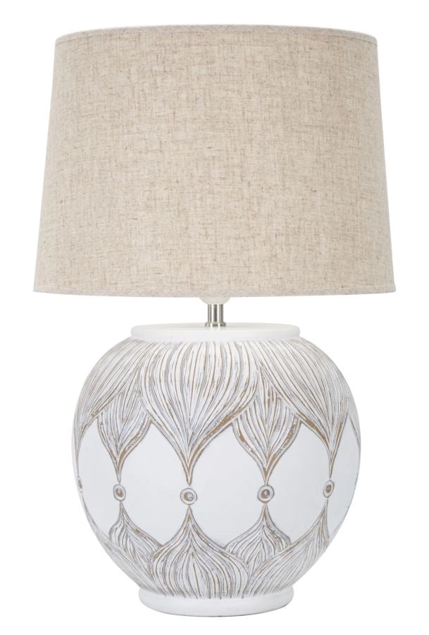 LAMPADA DA TAVOLO RESINA ROT. ATENE CM Ø 38X59