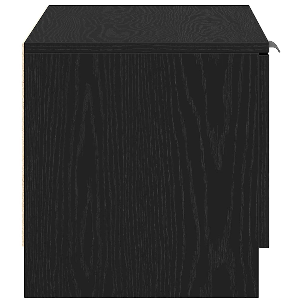 Mobile TV-Credenza per TV-Console TV Rovere Nero 80 x 35 x 36,5 cm Legno multistrato