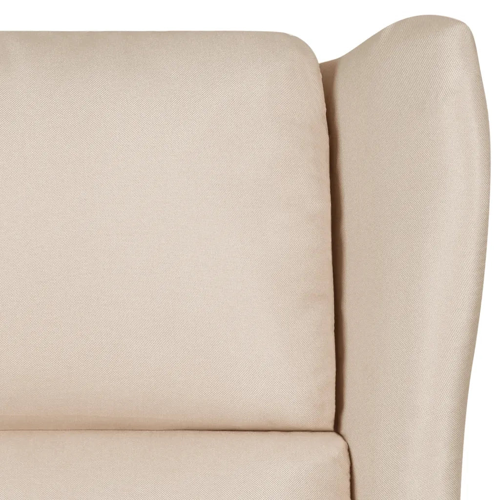 Divano Sedia-Poltrona Reclinabile in Tessuto Crema 501952