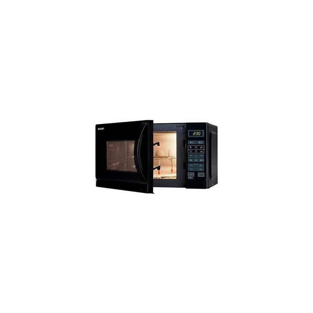 Microonde Sharp R742BKW 25 Litri 900 W Grill (A30,6xL51,3xP42,9) Nero