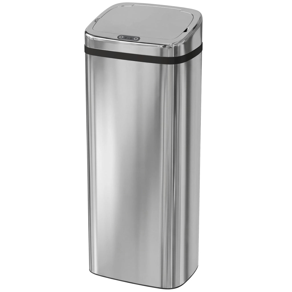 Bidone a Sensore di Movimento Apertura Automatica ¨C zephmum ¨C Acciaio Inox 50 L