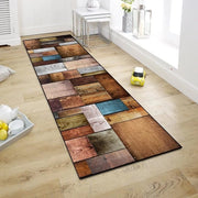 Tappeto portatile per cucina tappeto per cucina tappeto antiscivolo per cucina lavabile tappeto per soggiorno, 80x200cm con finitura in legno