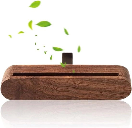 Diffusore di aria per auto con legno di noce di alta qualità per un maggiore piacere di guida - diffusore di aromaterapia per auto con ventilatore.