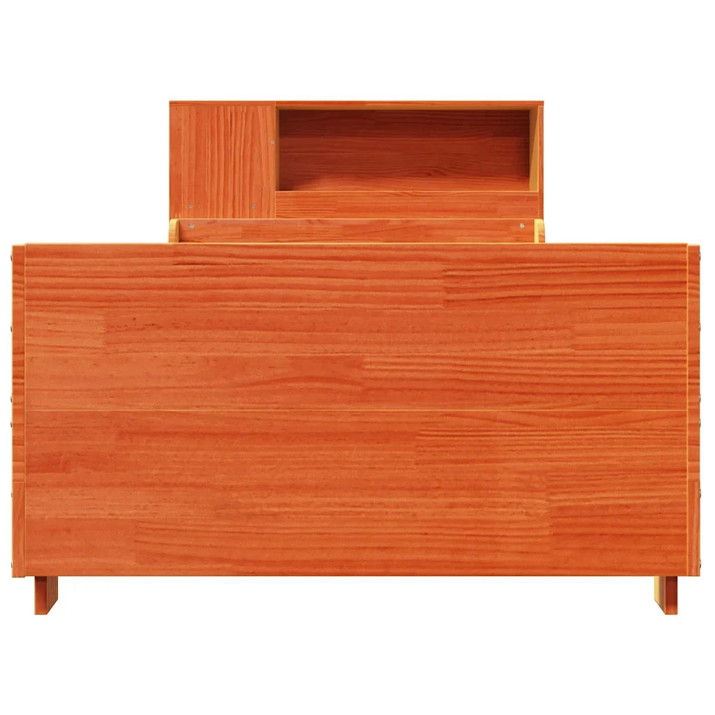 Giroletto senza Materasso Marrone Cera 100x200 cm Legno di Pino 3323784