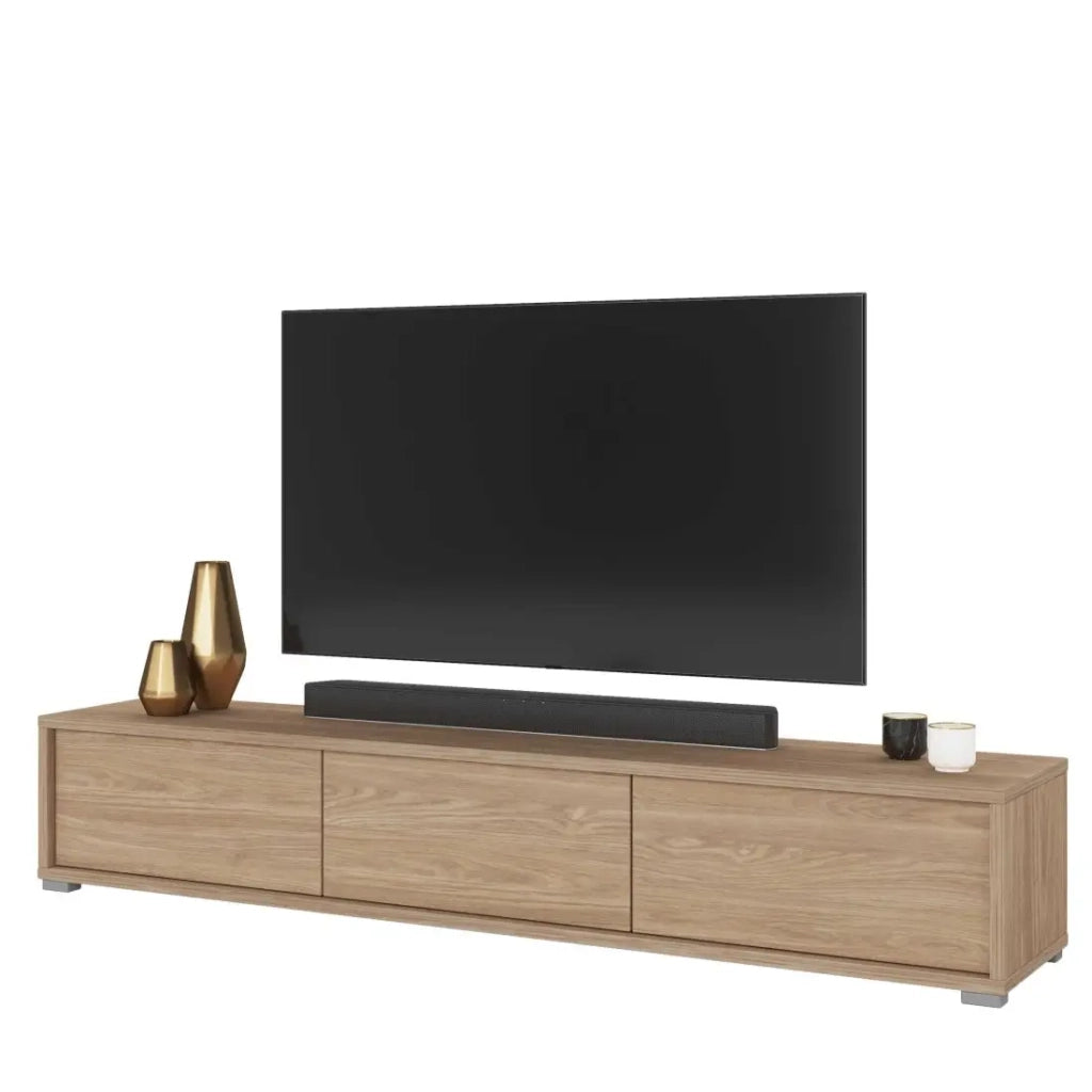 Mobile TV 180 cm collezione MAANUM. Colore rovere chiaro.