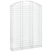 Cesto Gabbione ad Arco 150x30x200/220 cm Ferro Zincato