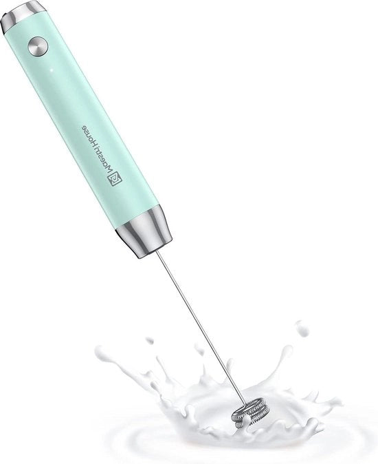 Melkopschuimer portatile - schuimmaker manuale elettrico - garde acqua-tetto e rimovibile in acciaio inossidabile - schuimer per miscelatori di caffè - opzione portatile