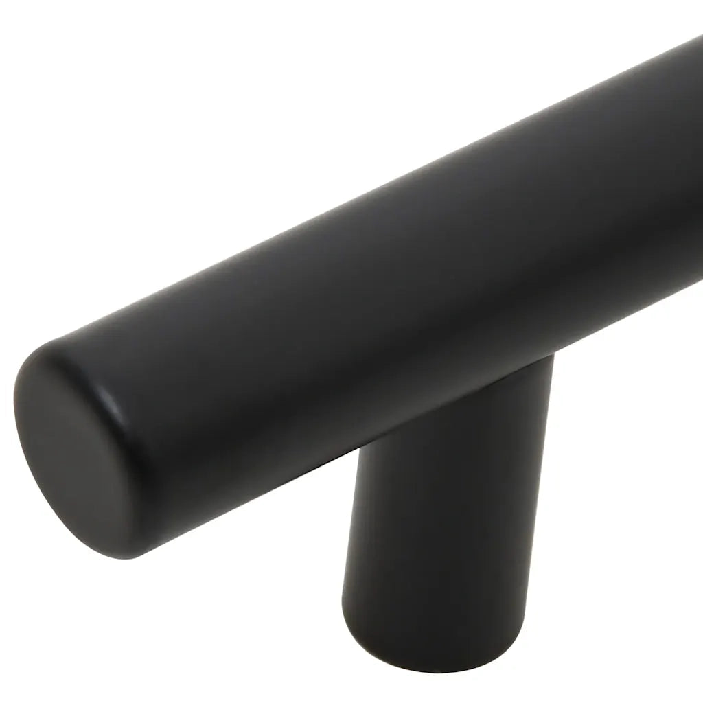 Maniglie per Mobili 10pz Nere 64mm in Acciaio Inox
