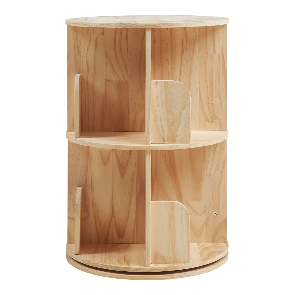 Libreria Girevole Chasek per Cameretta a 2 Livelli in Legno di Pino 65 x Ø44 cm [en.casa]