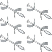 Set di connettori per tavoli di lavoro a 6 pezzi 100 mm | Connettori in legno robusti con viti | Adatti per tavoli di lavoro in cucina e bar